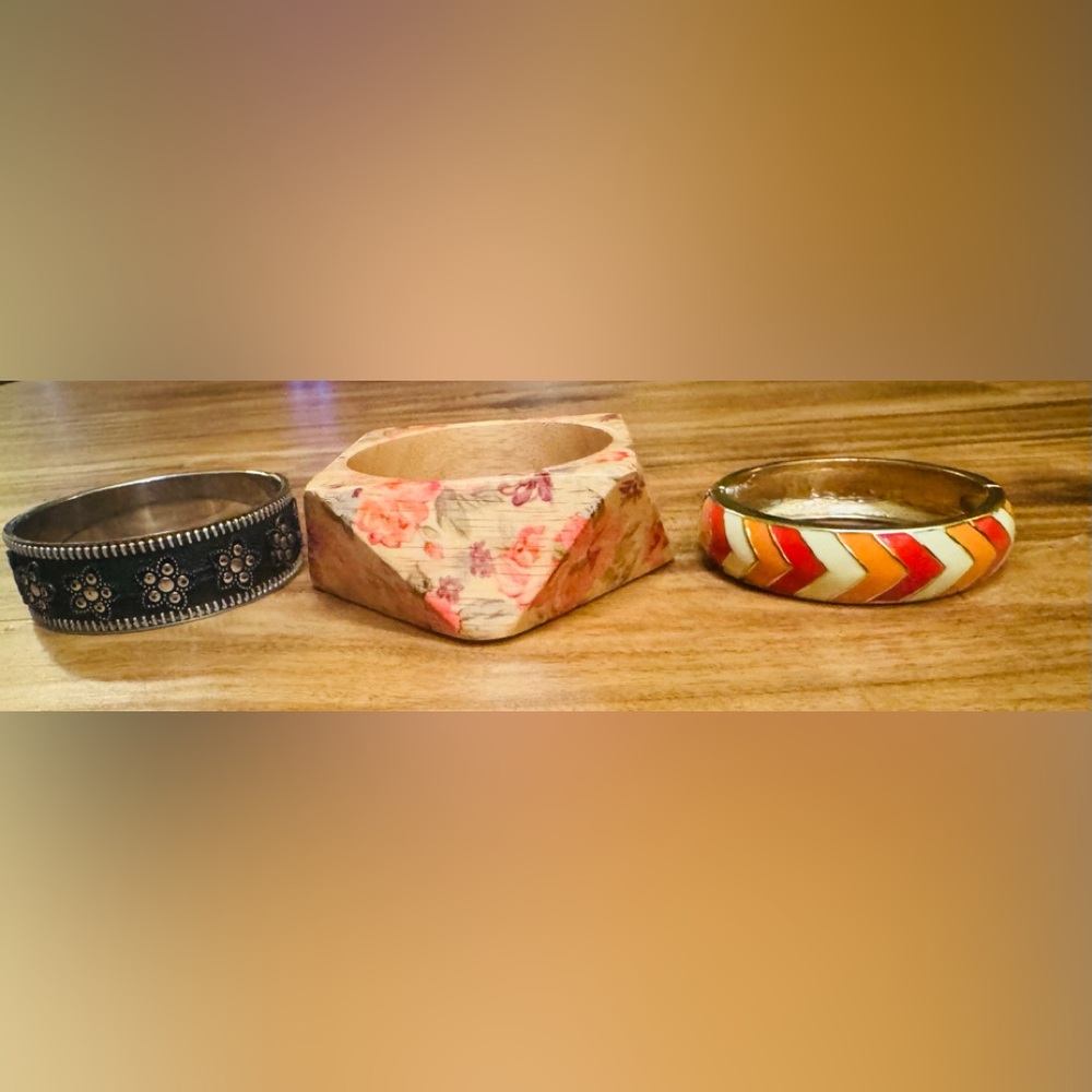 Bangle Bracelet Lot of Three